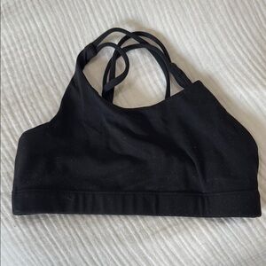 athleta girl Black Strappy Bralette
